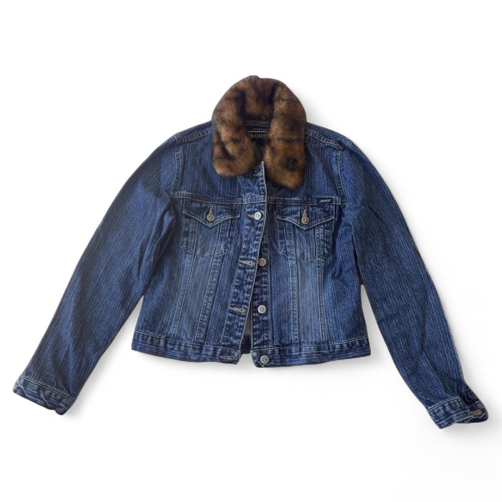 Y2K Squeeze Fur Jean Jacket